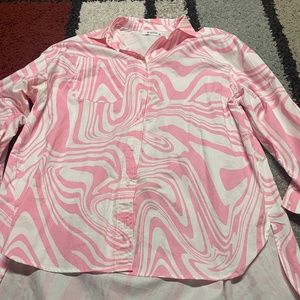 Oversized button down shirt